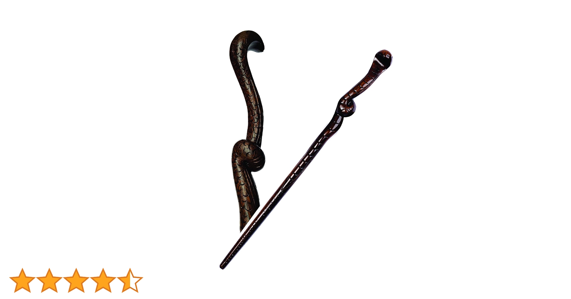 手彫り杖 Amazon | Handicraftviet 手彫り 蛇の杖 木製杖 15インチ 魔術